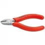 Knipex šoninės žnyplės l.110mm galvutė pol. rutulinė nosis maks.1,2mm