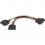 Maitinimo kabelis SATA 15 kontaktų į 2x SATA HDD DeLOCK 60105 0,15 m