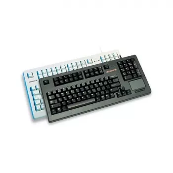 Laidinė Cherry TouchBoard G80-11900 šveicariško išdėstymo juoda klaviatūra, 105 klavišai, USB, 1,75 m laidas
