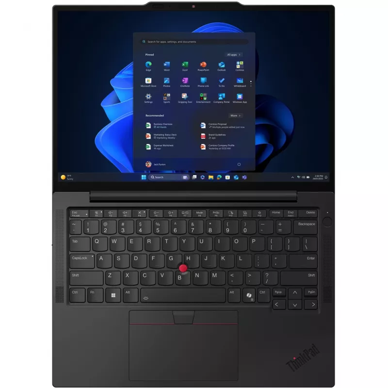 Lenovo ThinkPad X13 Gen 6 (Intel) Intel Core Ultra 5 225U nešiojamas kompiuteris 33,8 cm (13,3 colio) WUXGA 16 GB LPDDR5x-SDRAM 512 GB SSD Wi-Fi 6E (802.11ax) Windows 11 Pro juoda