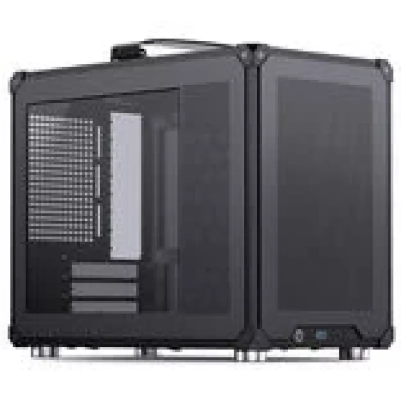 Jonsbo C6 MAX kompiuterio korpusas, mini korpusas, Micro-ATX, grūdintas stiklas - juoda