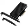GRAUGEAR G-M2PCI01 vidinis M.2 adapteris PCIe vyriškas juodas 128 mm