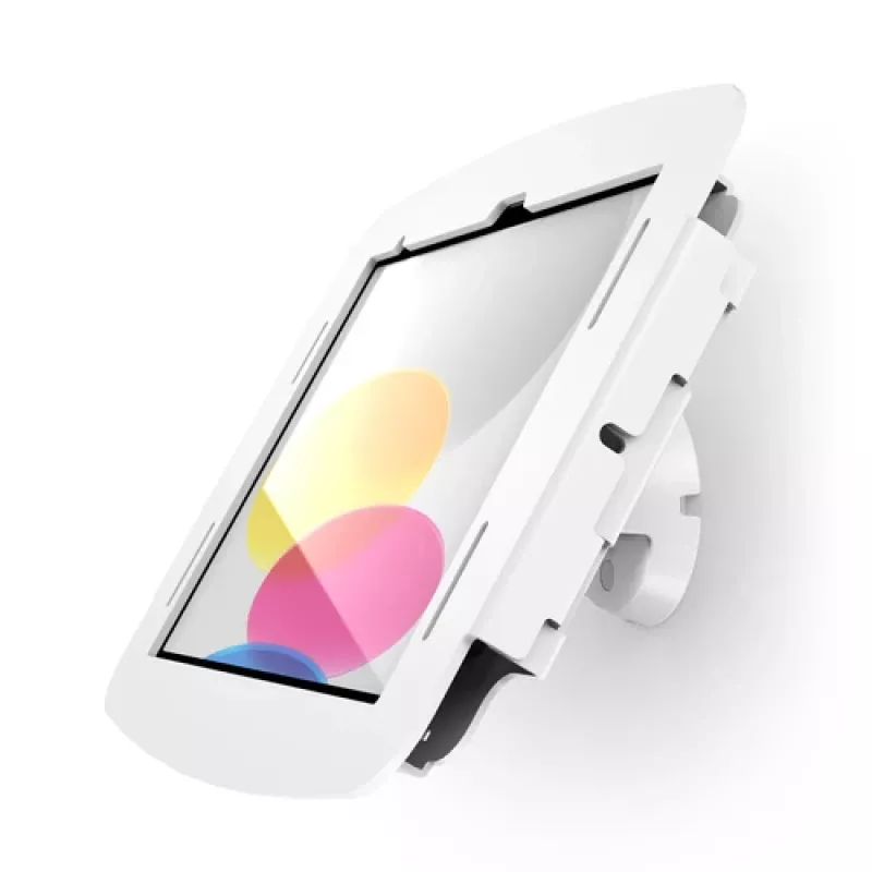 Compulocks iPad 10th-11th (A16) Gen Space Enclosure Bow Tilting Wall Mount White - Montavimo rinkinys (Korpusas, Pakreipiamas sieninis laikiklis)
