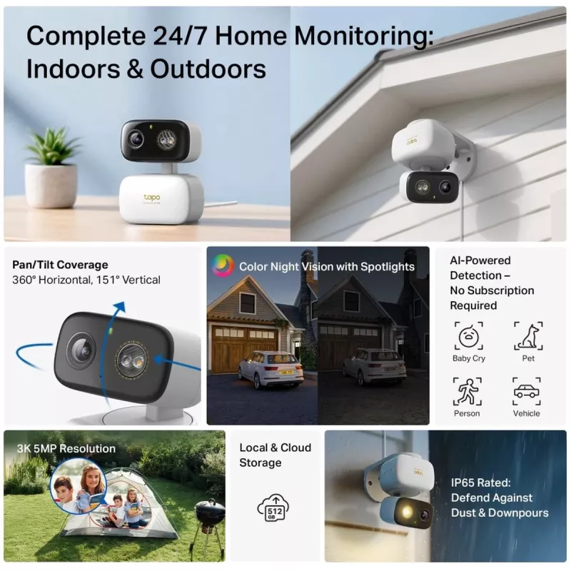 TP-Link Tapo C236 tinklo stebėjimo kamera lauko / vidaus 2304 x 1296