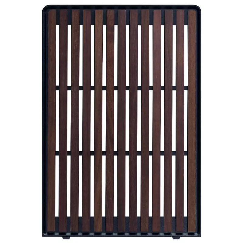 Mini-ITX/mATX PC korpusas Lian Li A3-mATX Wood Edition — riešutmedžio priekinis skydelis, juodas korpusas