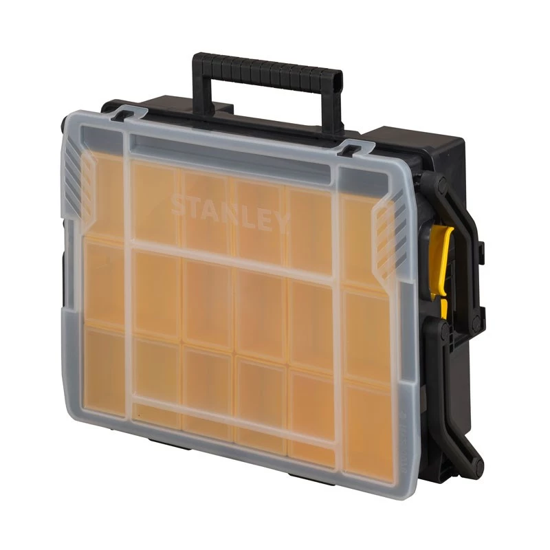 Smulkių detalių dėžė Stanley Sortmaster Multilevel Organizer Juoda Skaidri 400x420x315 mm