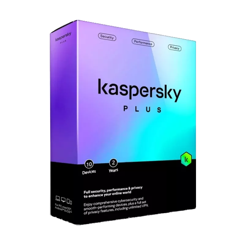 Kaspersky Plus | 10 įrenginių | 2 metai | ES