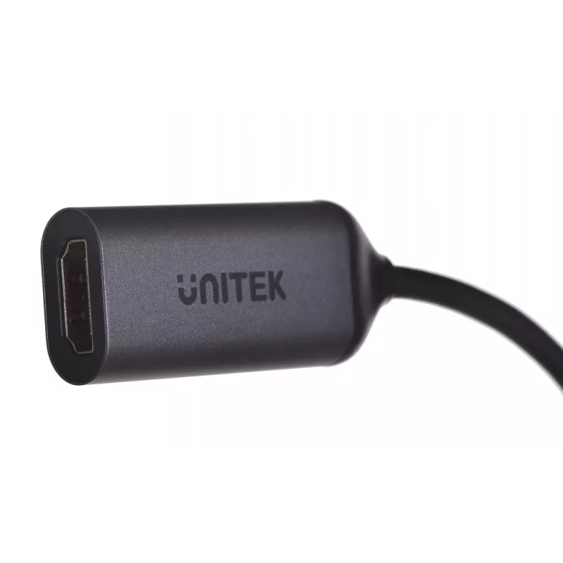 UNITEK V1420A vaizdo kabelio adapteris 0,15 m USB Type-C HDMI pilkas
