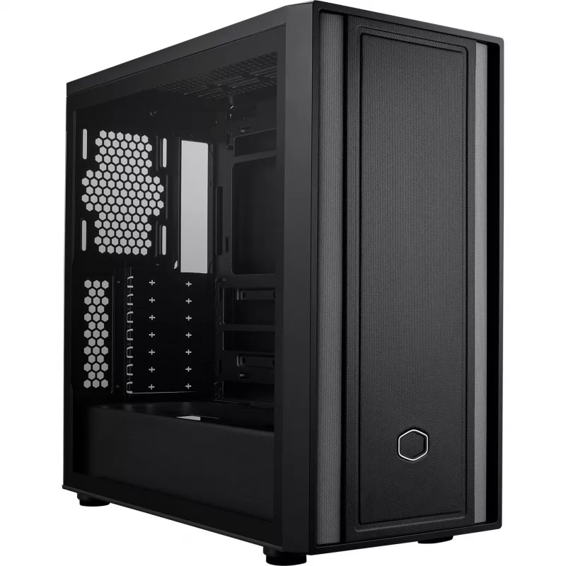 Cooler Master MasterBox 600 Lite PC korpusas, MIDI-Tower, E-ATX, grūdintas stiklas - juoda