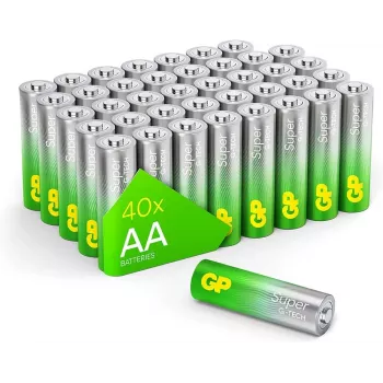 AA šarminės baterijos GP Long Lasting Power 1.5 V, pakuotėje 20