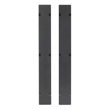 APC NetShelter Cable Management, vertikalus kabelių tvarkytuvas, atlenkiami dangčiai, skirtas NetShelter SX 750 mm pločio 48U, 2 vnt. rinkinys, 109 x 2184 x 13 mm