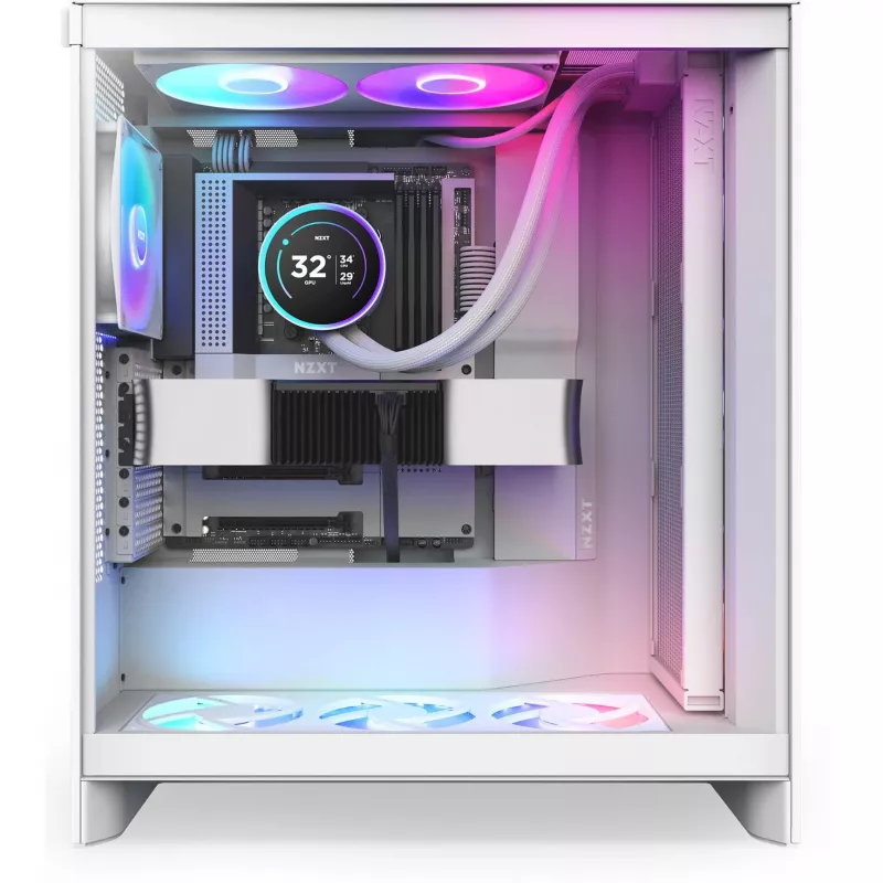 Kraken Elite 420 RGB 420 mm, skysčio aušinimas, baltas