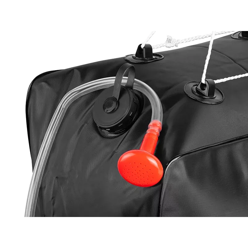 Nešiojamas 40 l lauko dušas TRACER CampPump 40L, gravitacinis stovyklavimo dušas, rankinis purkštukas