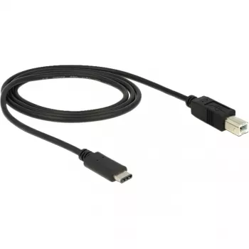 USB laidas DeLOCK 83601 USB 2.0 1m USB C USB B Juodas