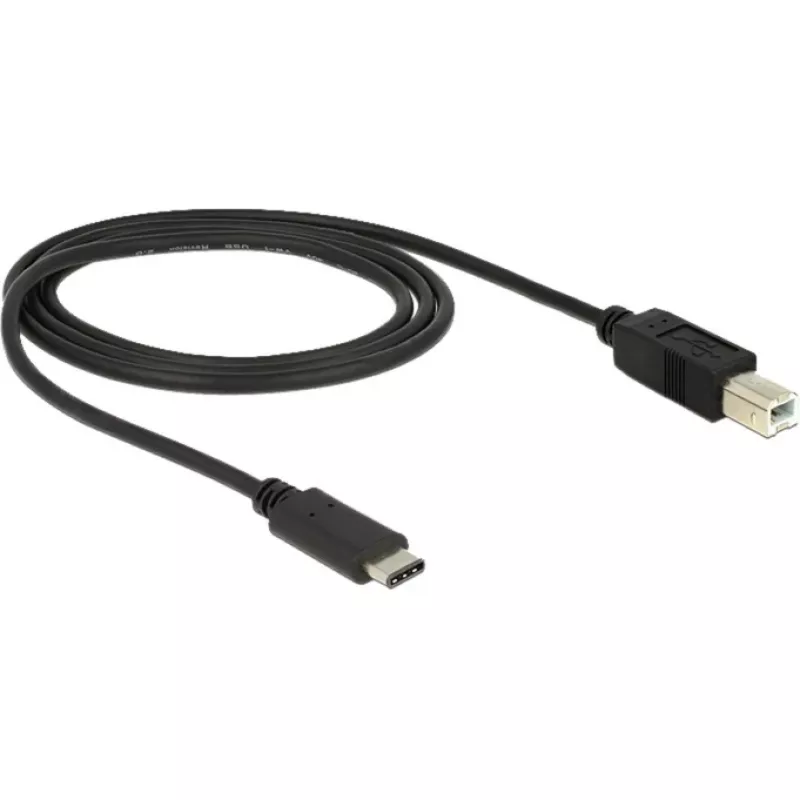 USB laidas DeLOCK 83601 USB 2.0 1m USB C USB B Juodas