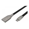 NATEC kabelis USB-C/A 2.0 1m prati 1m juodas metalas
