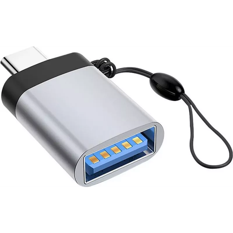 Microconnect USB3.0ACFB-KEY jungčių adapteris USB C USB A, juodas, sidabrinis