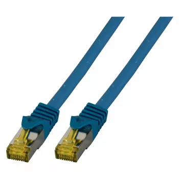EFB-Elektronik RJ45 komutacinis kabelis Cat.6A S/FTP LSZHCat.7 neapdorotas laidas mėlynas 1,5 m gamintojas: EFB Elektronik (MK7001.1,5BL)