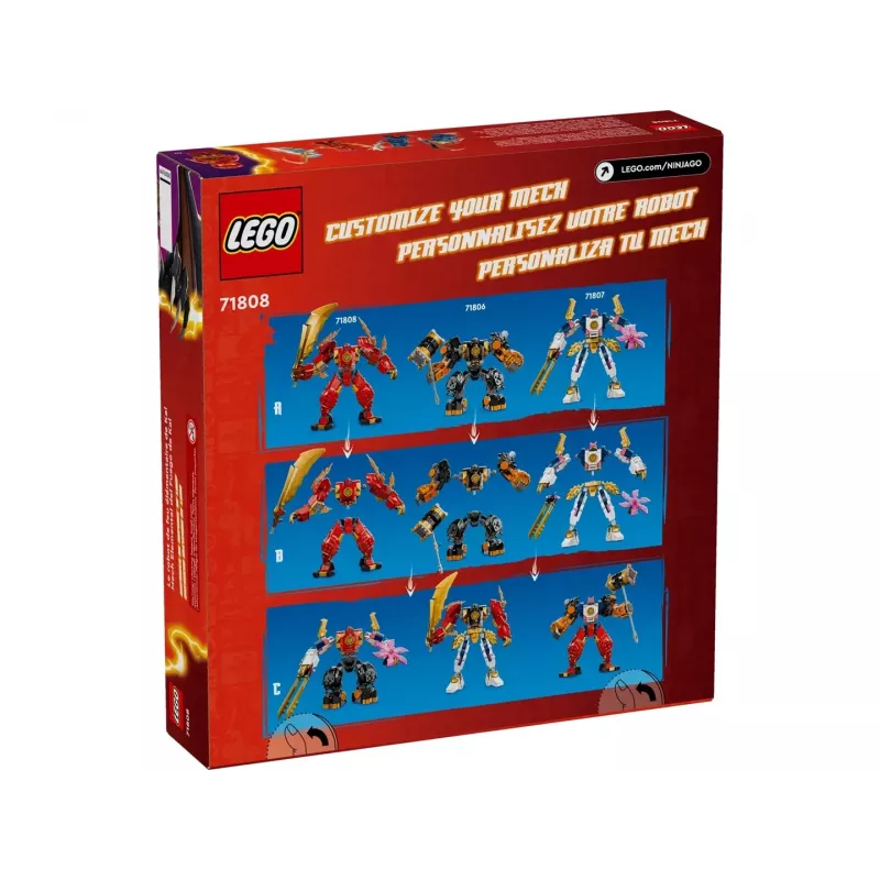 LEGO NINJAGO rinkinys 71808 — 322 dalys, 4 minifigūrėlės, aukštis 160 mm, amžius 7+