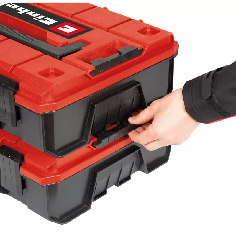 Įrankių dėklas Einhell E-Case S-F juoda raudona