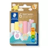 Modeliavimo molis Staedtler Noris Jumbo Pastel 842P C6 — minkštas, lengvai formuojamas, įvairių pastelinių spalvų