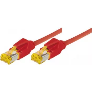 Tecline Premium - komutacinis kabelis - RJ-45 (K) į RJ-45 (K) - 50 cm - SFTP, PiMF - Cat.7 žaliavinis kabelis (Kabelis) / CAT 6a (Prievadai) - ekranuotas, be halogenų, neįstringantis - raudonas (70700R)