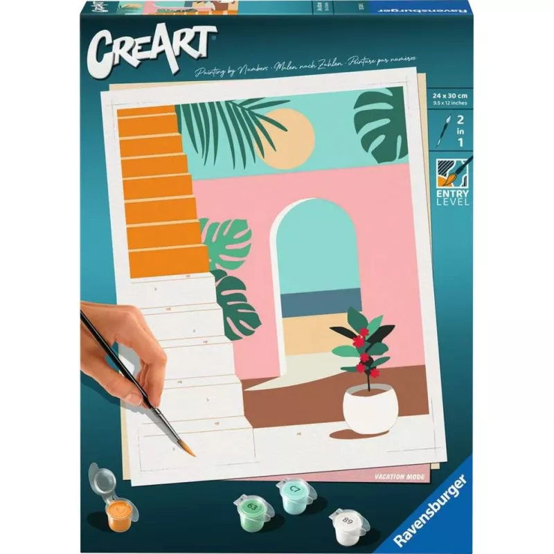 Tapymo rinkinys Ravensburger CreArt Holiday Mode – Kūrybinis rinkinys tapymui (modelis 25524)