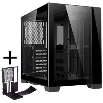 Lian Li O11 Dynamic Mini + Mini Riser Card - PCIe 4.0, juoda