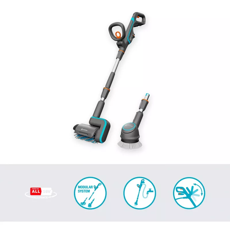 Elektrinis kiemo valiklis GARDENA 14842-55 18V baterija lengvas dizainas