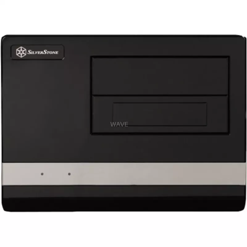PC korpusas SILVERSTONE SG02-F Small Form Factor SFF Micro ATX, 2x3,5 col. nišos, USB 3.0, juodas