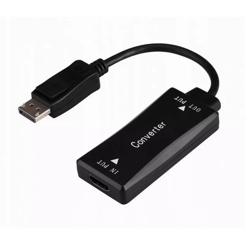 Vaizdo kabelio adapteris GEMBIRD A-HDMIF30-DPM-01 HDMI Type A į DisplayPort 0,15 m juodas