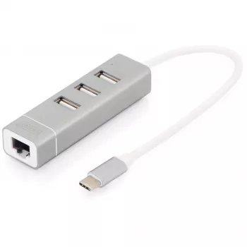 USB Type-C šakotuvas Digitus DA-70253