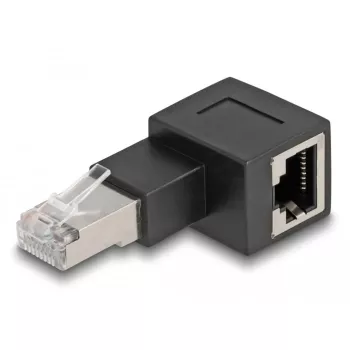 Delock - Tinklo adapteris - RJ-45 (M) į dešinę sulenktas į RJ-45 (W) - CAT 6a