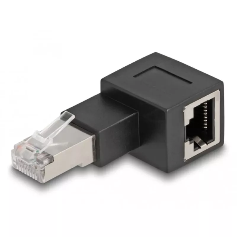 Delock - Tinklo adapteris - RJ-45 (M) į dešinę sulenktas į RJ-45 (W) - CAT 6a