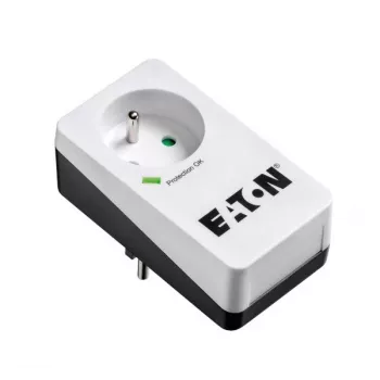Apsaugos nuo viršįtampių dėžutė Eaton Protection Box 1 FR — 1 Type E lizdas, 220–250 V, 16 A, 4000 W, juoda, kompaktiška