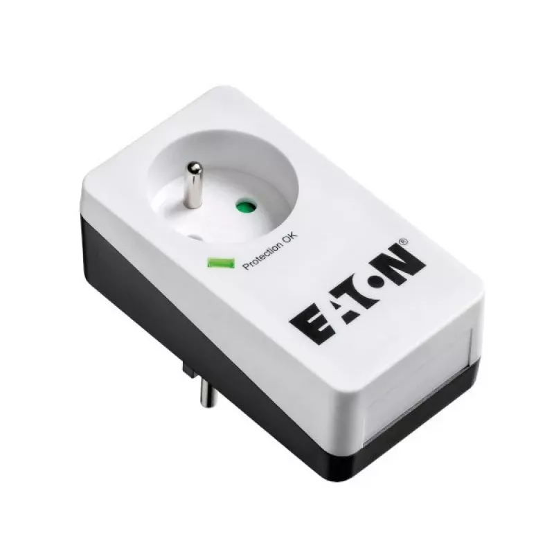 Apsaugos nuo viršįtampių dėžutė Eaton Protection Box 1 FR — 1 Type E lizdas, 220–250 V, 16 A, 4000 W, juoda, kompaktiška