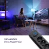 Apsauga nuo viršįtampių Qoltec 50172 Juoda 6 AC kištukiniai lizdai 230V 5m