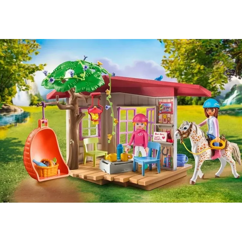 Figūrėlių rinkinys „Arkliai“ 71638 „Horse Fans“ klubo namelis