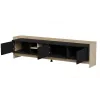 Cama RTV PORTO 3D Spintelė 190x38x50 ąžuolas/juodas