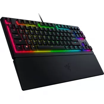 Razer Ornata V3 Tenkeyless klaviatūra, žaidimų, USB, QWERTZ, vokiška, juoda