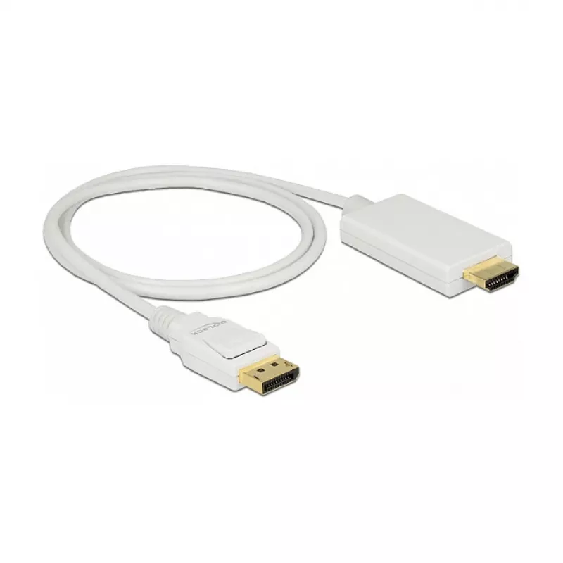 Vaizdo kabelio adapteris DeLOCK 83817 1m DisplayPort HDMI baltas