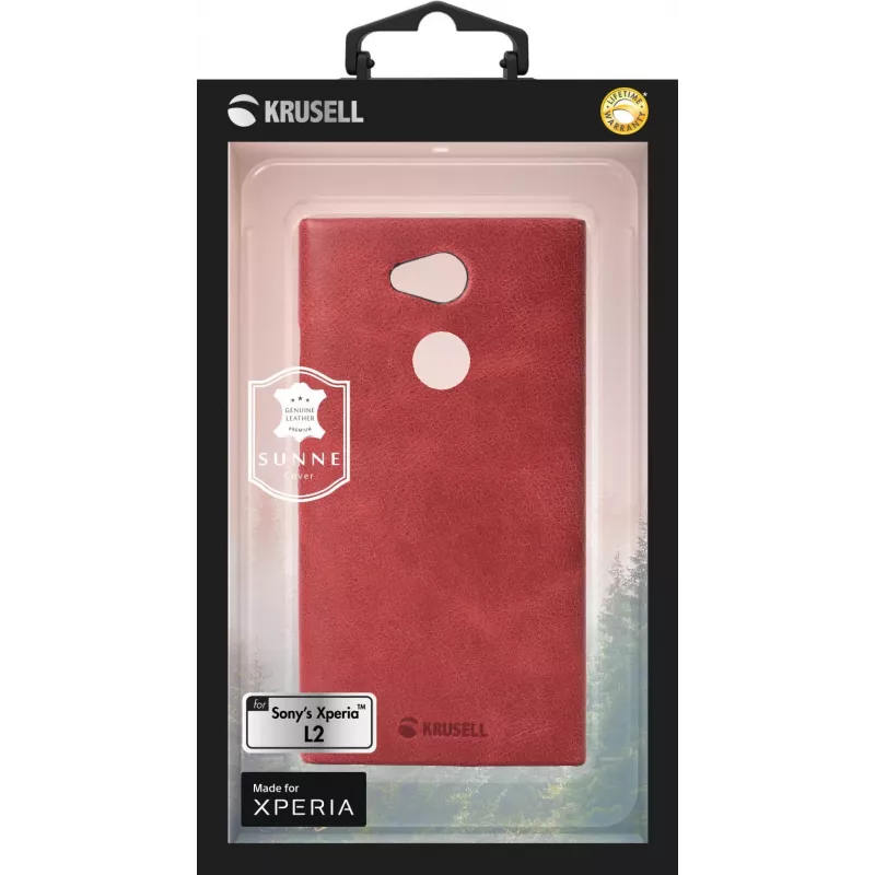 Cover Krusell SUNNE Sony Xperia L2 14 cm (5,5 colio) raudonas