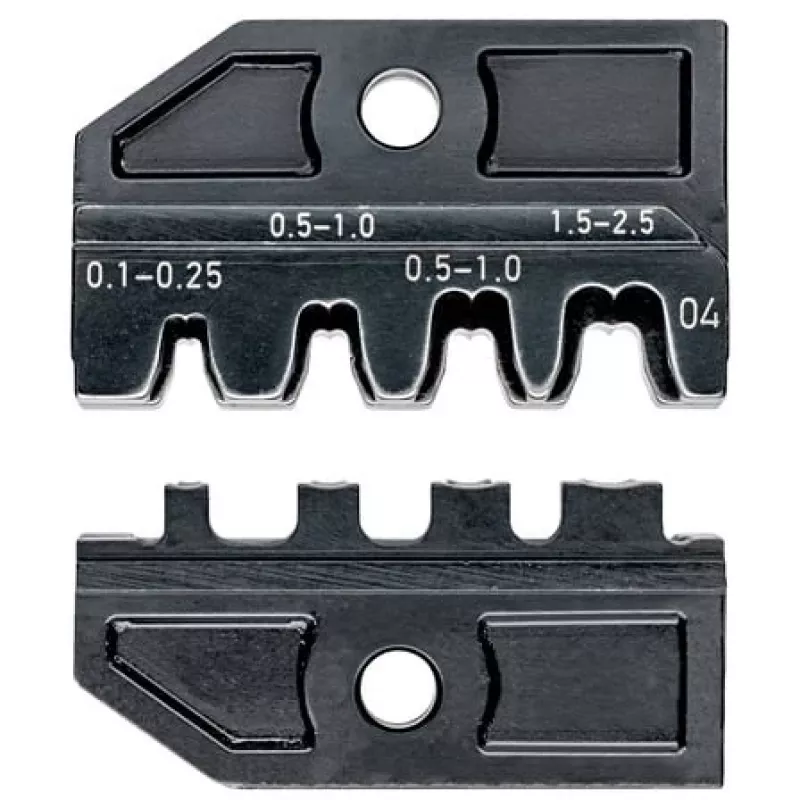 Presavimo štampas Knipex 97 49 04 neizoliuotoms kištukinėms jungtims