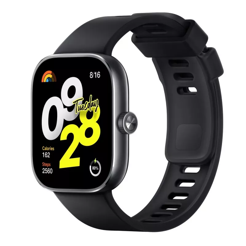 Xiaomi Redmi Watch 4 – išmanusis laikrodis su dirželiu – TPU – juoda – riešo dydis: 135–205 mm – ekranas 5 cm (1,97)