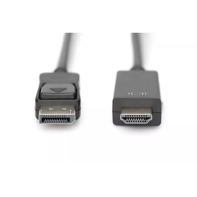 Adapter kabelis Displayport 1.2 with interlock 4K 60Hz UHD Typ DP/HDMI A M/M juodas 2 m