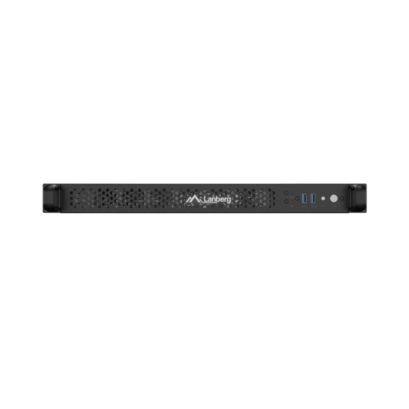 Rack Chassis Lanberg SC01-6501-12B 1U Juoda 8 Ventiliatoriai HDD SSD