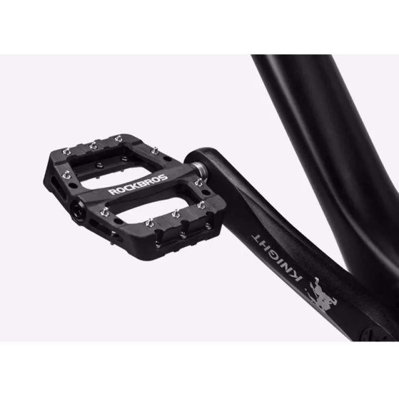 Rockbros 2017-12CBK nailono dviračio pedalų rinkinys - juoda