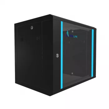 Ant sienos montuojamas stovas Extralink Extralink Rackmount cabinet 9U 600x450 Juoda