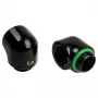Adapter 90° G1/4 colio išorinis į G1/4 colio vidinį, BitsPower Touchaqua, 2 vnt. pakuotėje, juodi