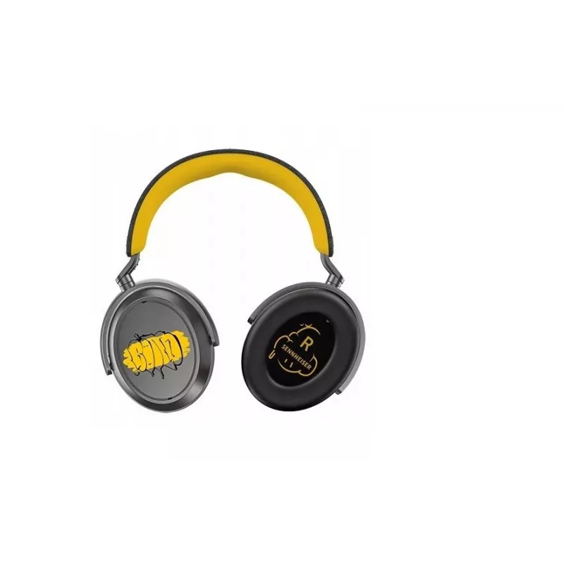 Ausinės Sennheiser Momentum 4 Wireless 80th Anniversary Edition — Bluetooth 5.2, 20 val. baterija, ANC, 3,5 mm, circumaural, geltonos